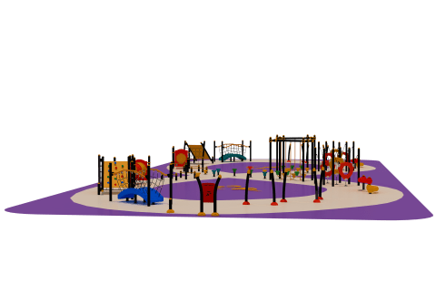 Survivor Parkuru Oyun Sistemleri PTR-100 PTR-103 | Parkur ve Halatlı Tırmanma Oyun Grupları | Erse Kent Mobilyaları